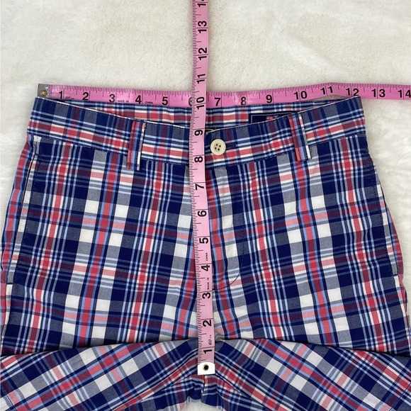 Vineyard Vine Boys Red, White, & Blue Plaid Breaker Shorts - Picture 4 of 6